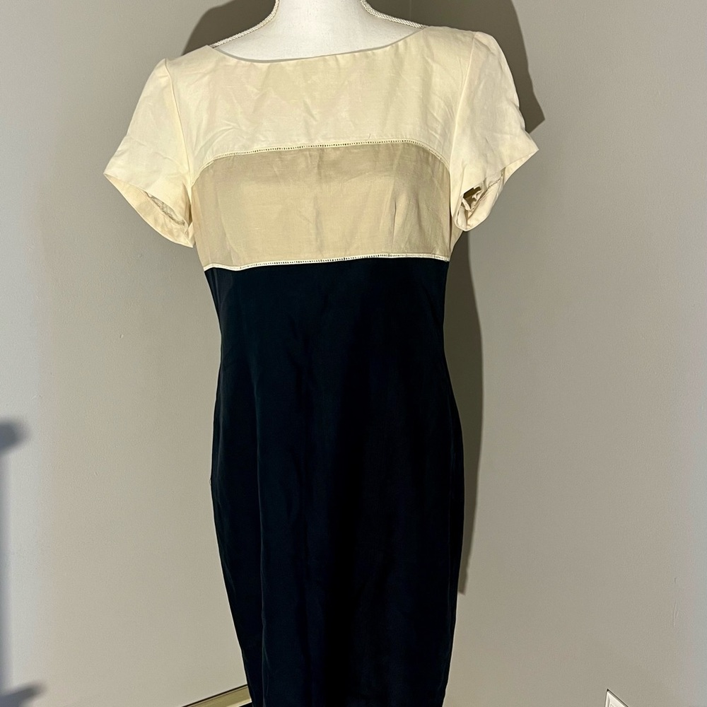 August Silk Linen/Silk Blend Dress